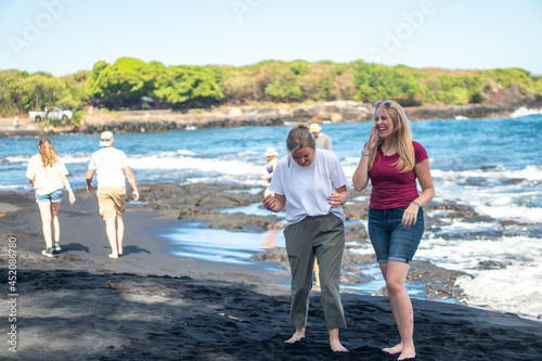 Girls on vacation in hawaii
