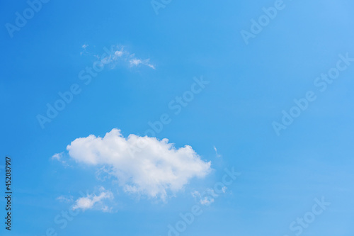 Clear Blue sky and cloud for background and texture