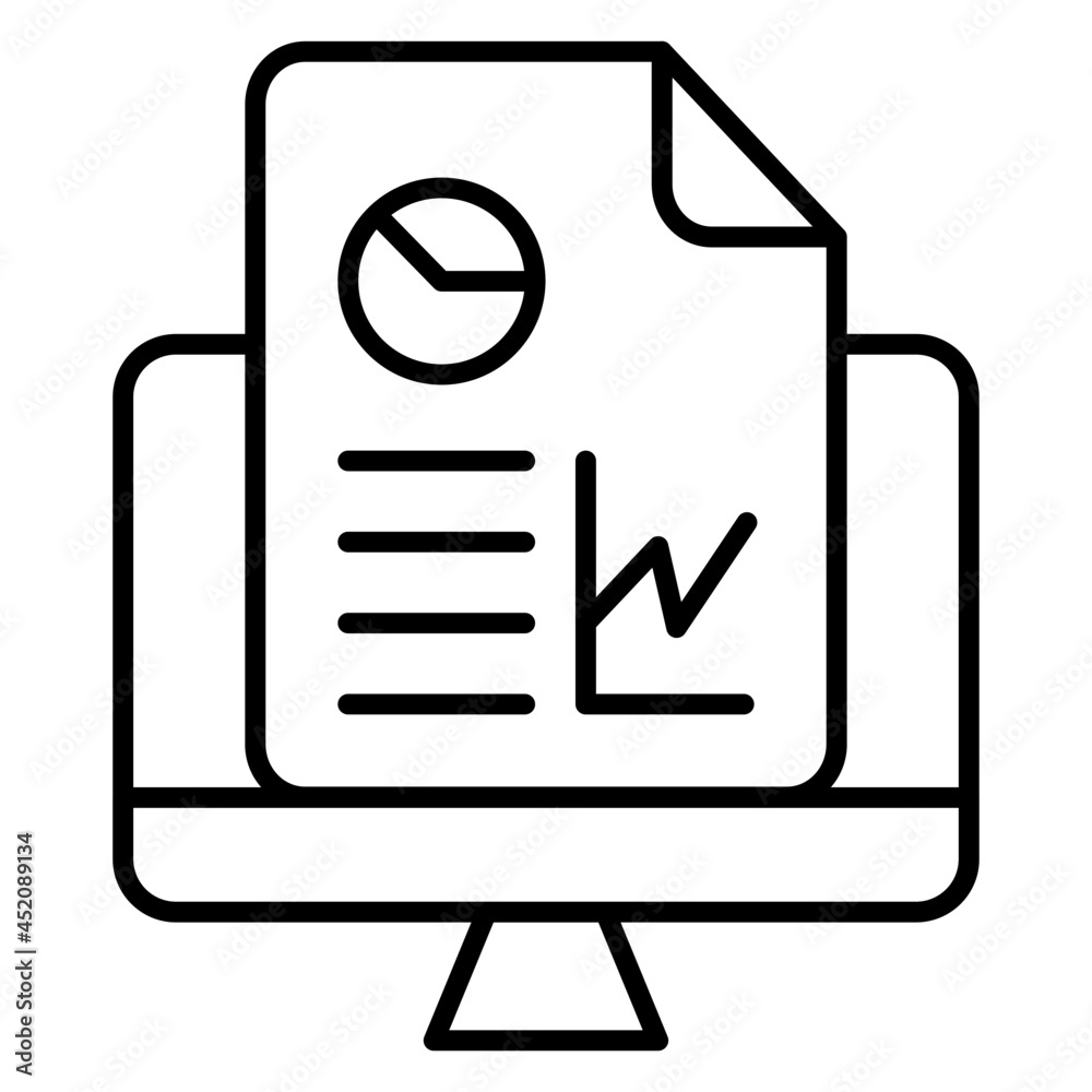 A perfect design icon of online data analytics A perfect design icon of online data analytics