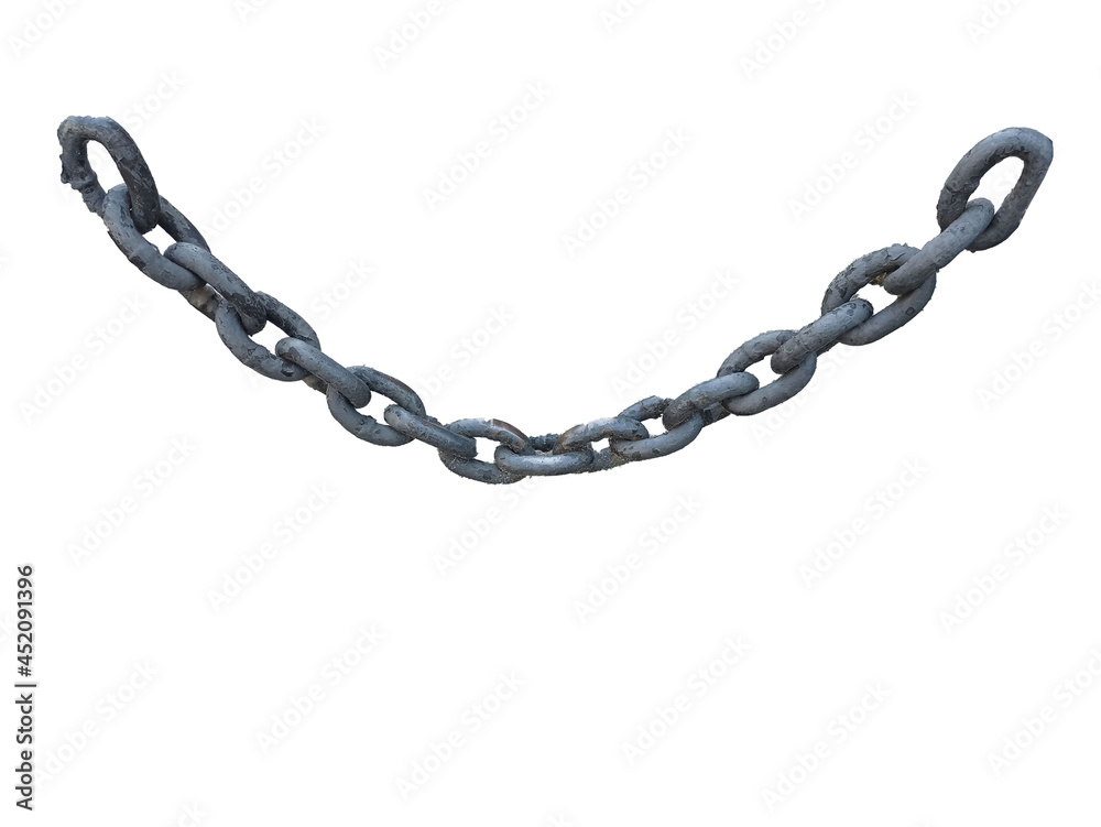 Obraz premium chain isolated on white background