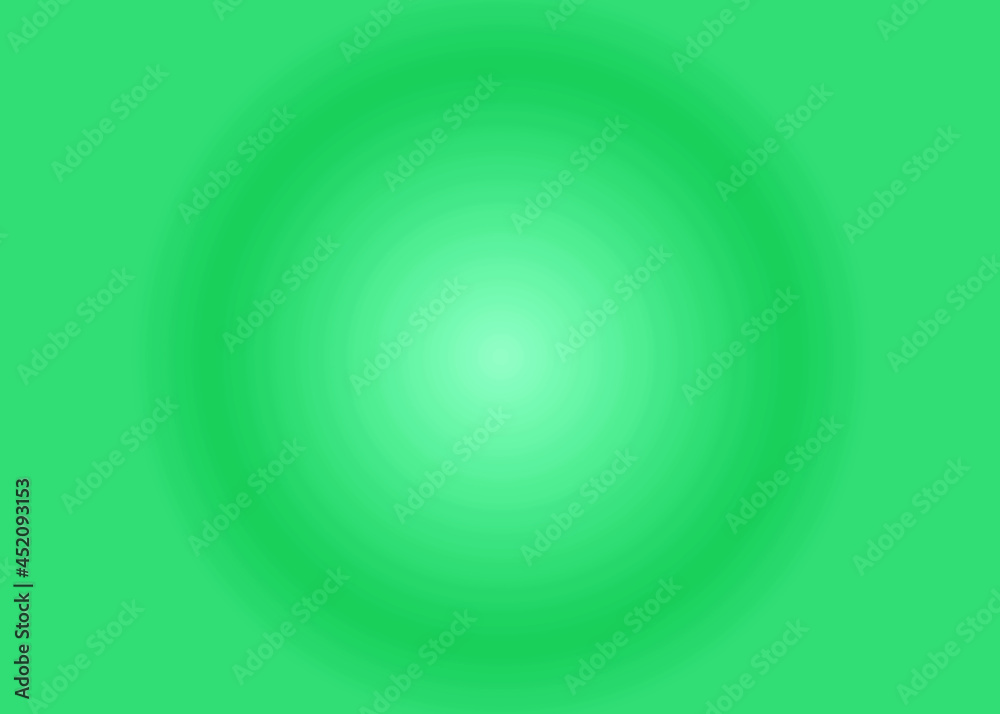 Green abstract background with gradation circles.