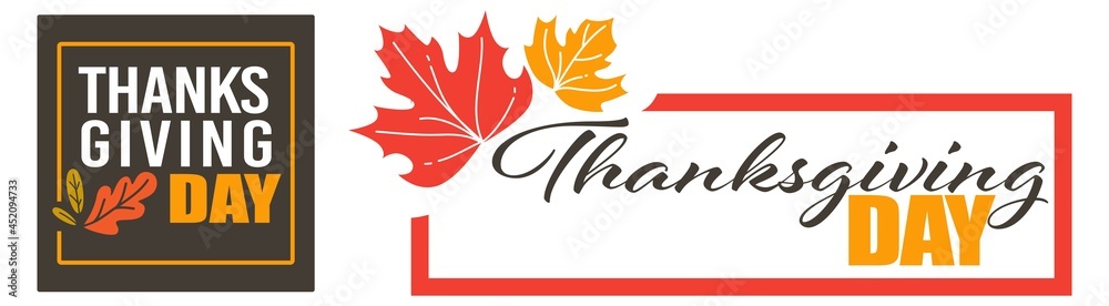 Thanksgiving day holiday celebration in november