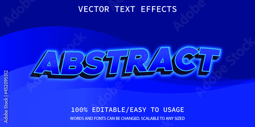 abstract style text effect