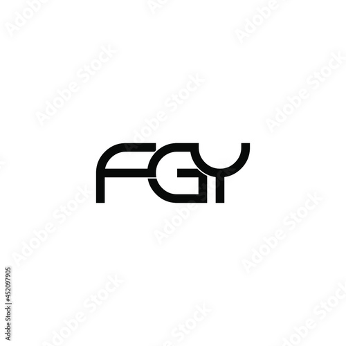 fgy initial letter monogram logo design