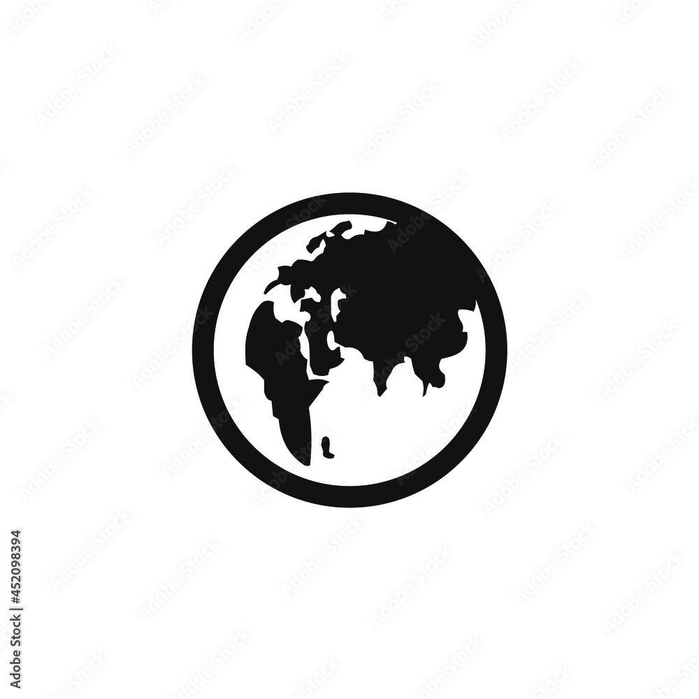 vector image of an earth icon vector image of an earth icon