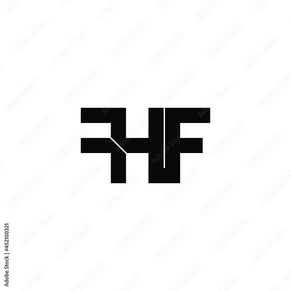 fhf initial letter monogram logo design fhf initial letter monogram logo design
