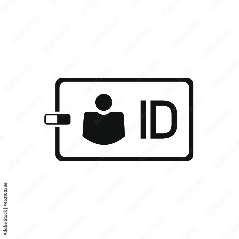 vector image of an ID card vector image of an ID card