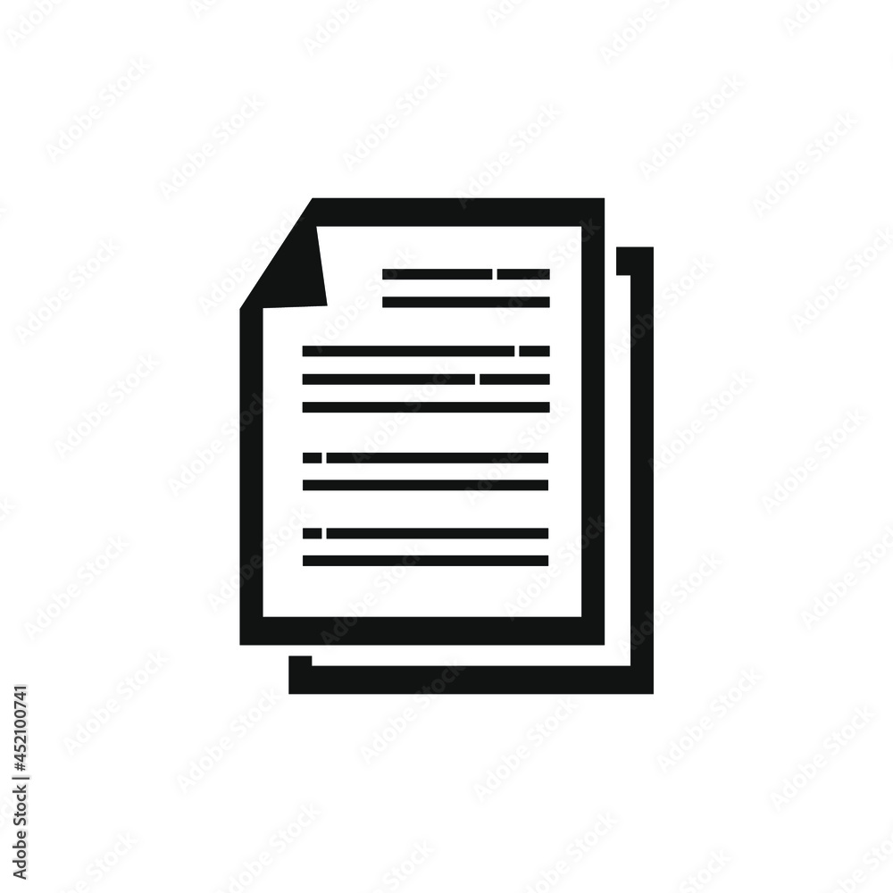 vector image of two stacked papers vector image of two stacked papers