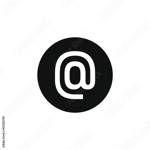 the at sign inside a circle