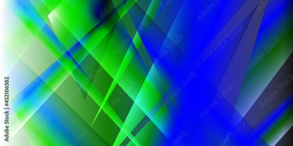 Green turquoise and blue Vector background overlap layer with spaces for background header design