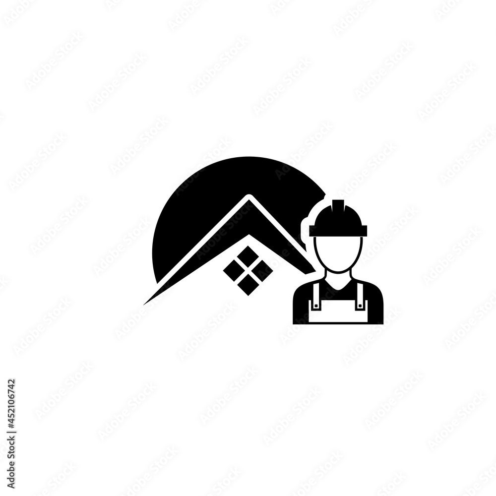 House Worker, Home repair icon isolated on white background House Worker, Home repair icon isolated on white background