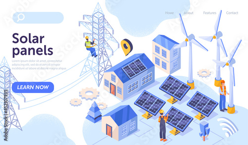 Solar power plant maintenance concept