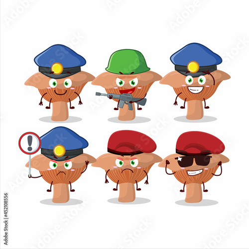A dedicated Police officer of niscalo mascot design style