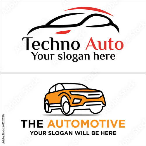 Automotive business service garage mechanic logo design
