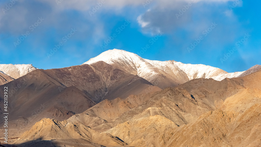 Fototapeta premium Leh city is a town in the Leh district of the Indian state of Jammu and Kashmir. It was the capital of the Himalayan kingdom of Ladakh.