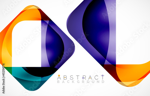 Minimal background. Abstract square shape with round corners created with wavy forms. Vector Illustration For Wallpaper, Banner, Background, Landing Page Free Download Minimal background. Abstract square shape with round corners created with wavy forms. Vector Illustration For Wallpaper, Banner, Background, Landing Page - GFXLoad