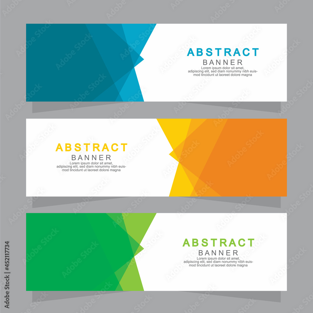 Vector abstract design web banner template. Web Design Elements - Header Design. Abstract geometric web banner template on grey background.Modern banner. Vector abstract design web banner template. Web Design Elements - Header Design. Abstract geometric web banner template on grey background.Modern banner.