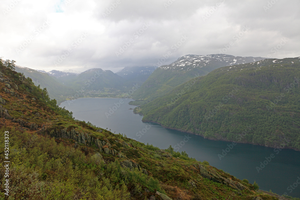 Hardangerfjord - Fjord in Hardangervidda National Park,  Norway