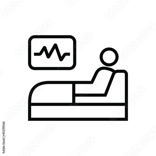 Patient bed icon