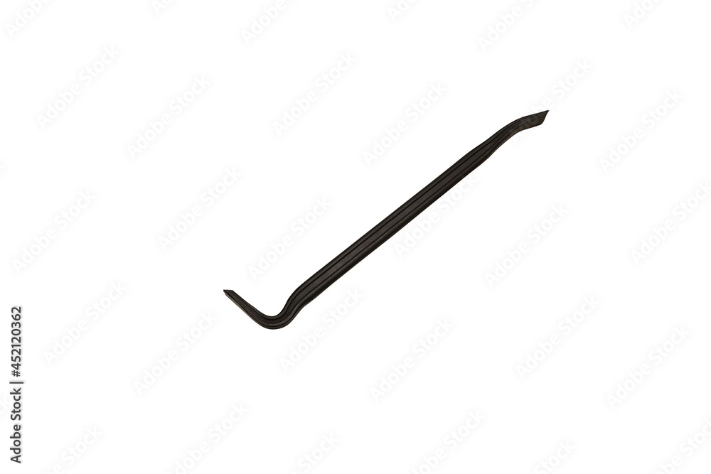 New black crowbar on white background New black crowbar on white background