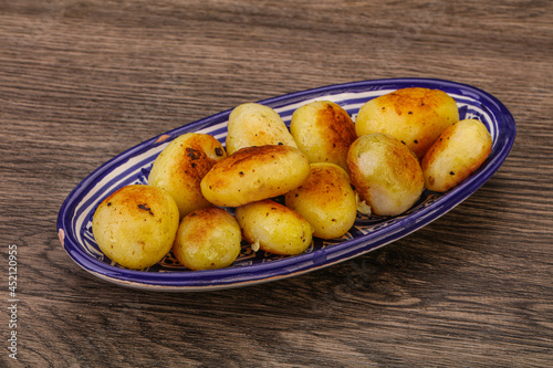 Roasted baby potato in the bowl