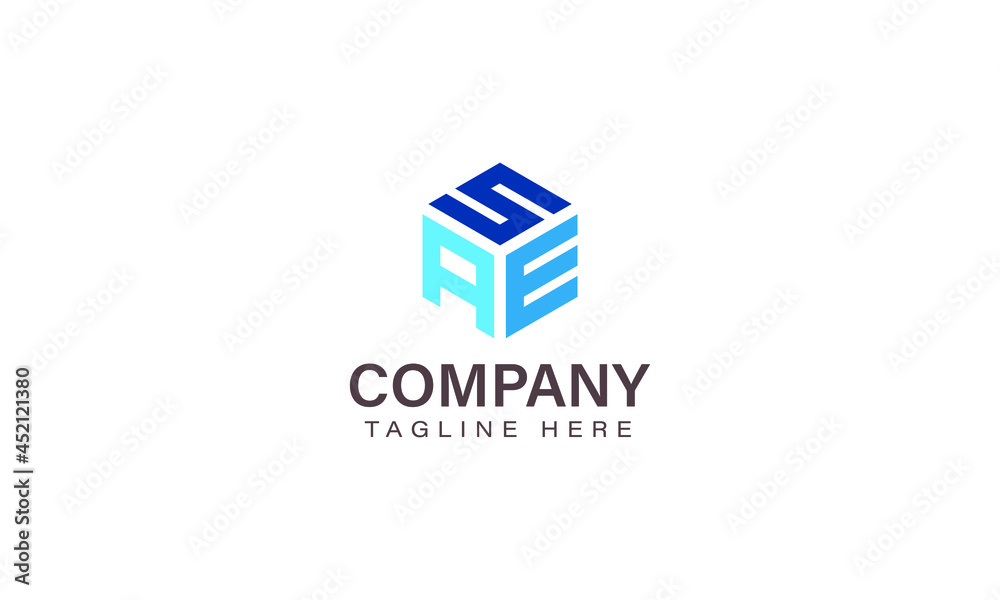 Letter SAE Logo, Three Letter Logo, Alphabet S A E Hexagon Shape Vector Icon Template Letter SAE Logo, Three Letter Logo, Alphabet S A E Hexagon Shape Vector Icon Template