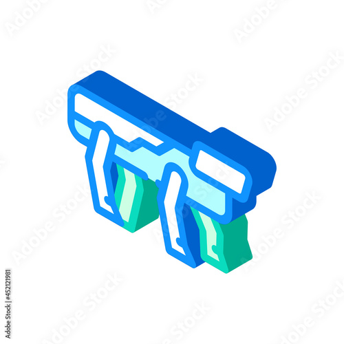 robodog robot isometric icon vector. robodog robot sign. isolated symbol illustration photo