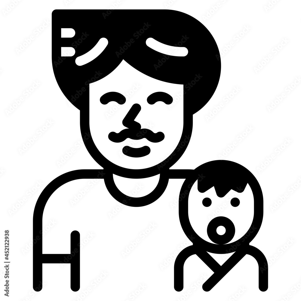 fatherhood glyph icon fatherhood glyph icon