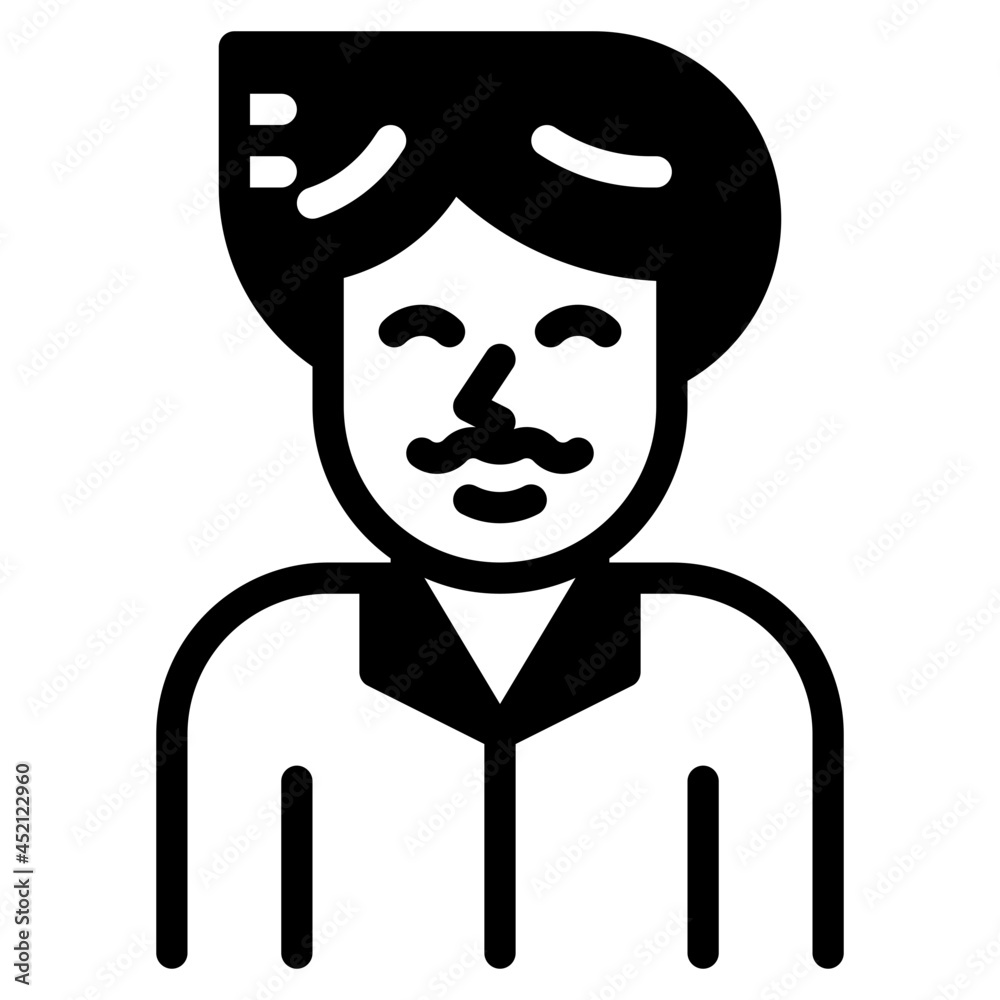 man glyph icon man glyph icon