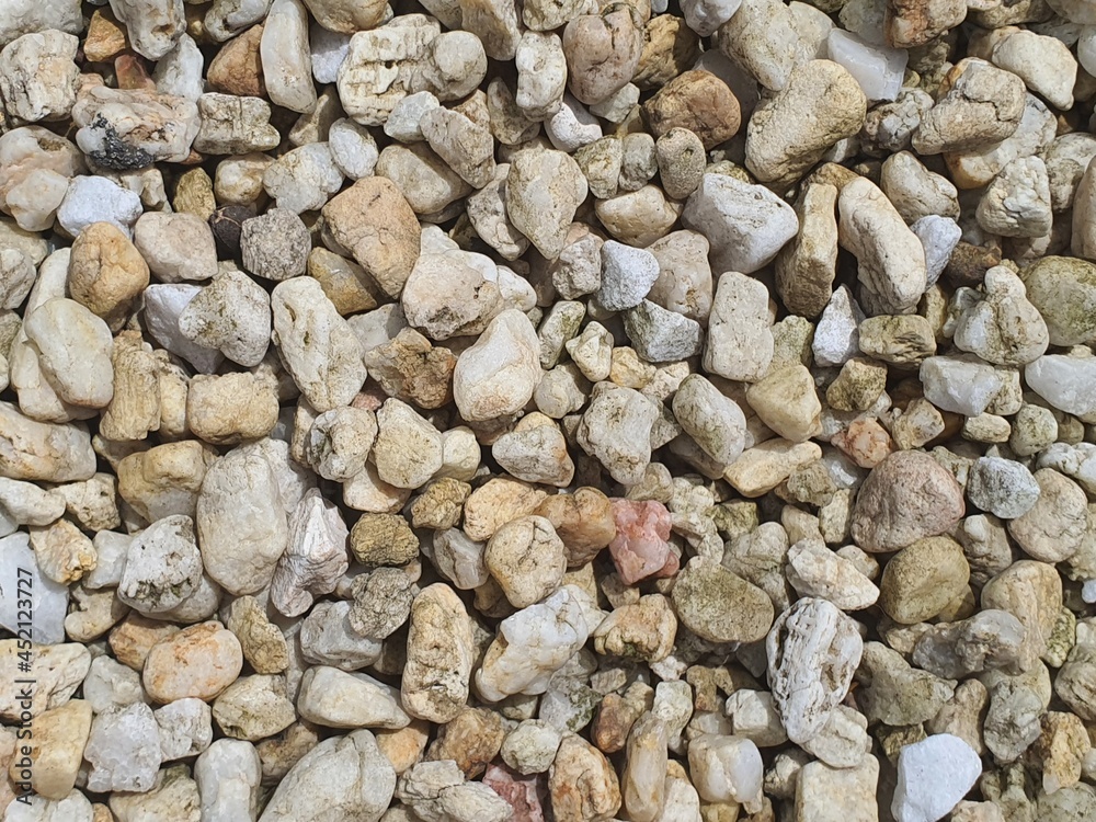 Crushed stone gravel texture and background Crushed stone gravel texture and background