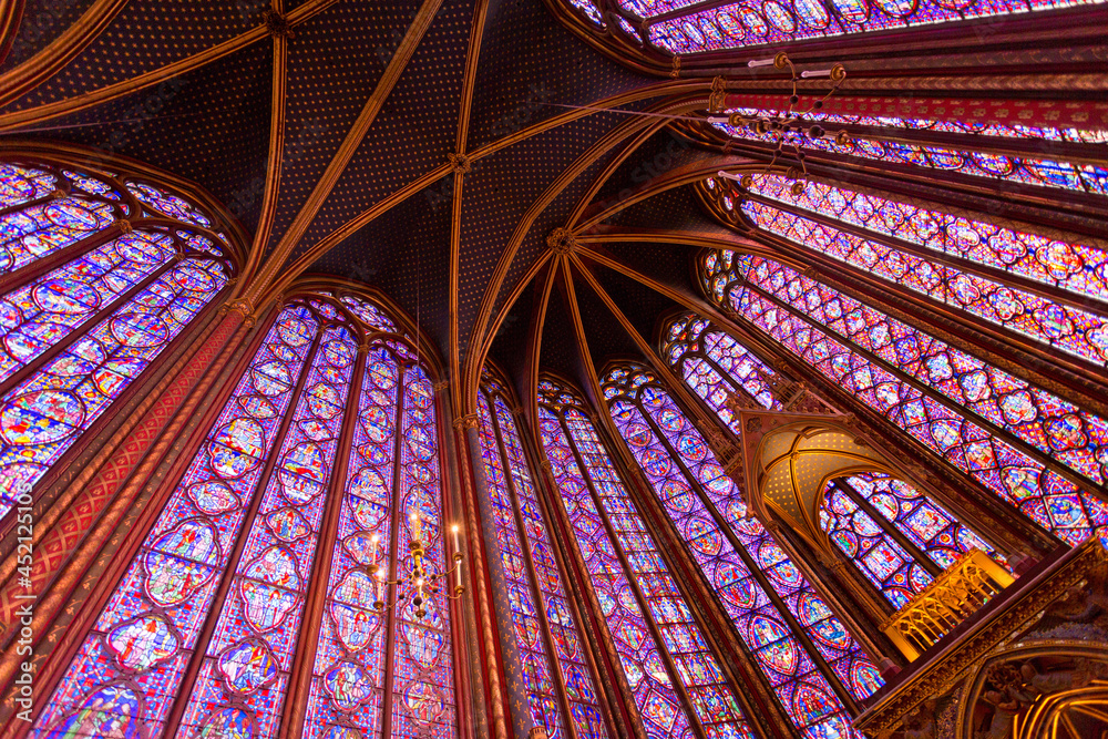 Kathedrale Sainte-Chapelle in Paris, Frankreich Kathedrale Sainte-Chapelle in Paris, Frankreich