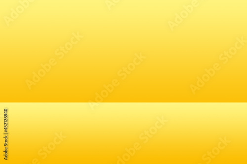 Wallpaper Mural Blank yellow display on vivid summer background with minimal style. Blank stand for showing product. 3D rendering. Torontodigital.ca