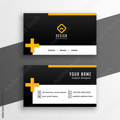 clean business card template design