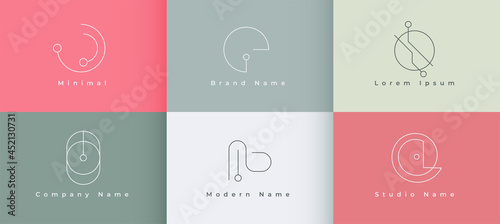 modern minimal logo concept design