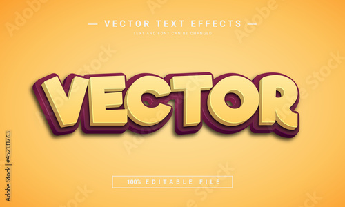 Vector text effect - 100% editable eps file