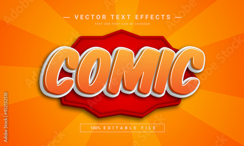 comic text effect - 100% editable eps file