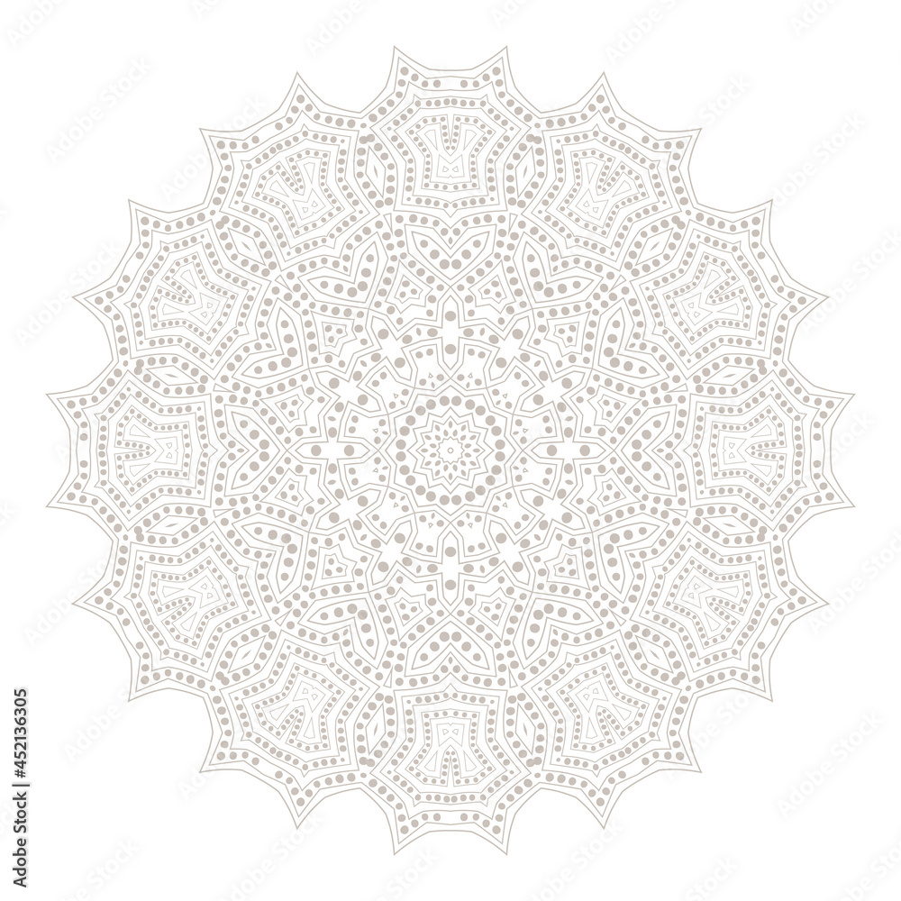 Mandala. Ethnicity round ornament. Ethnic style. Elements for invitation card. Oriental circular pattern, lace background. Cards,brochures,covers. Arabic,Islamic,asian,indian native african motifs.