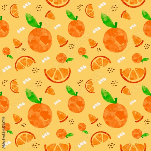 Colorful fruit on a square patterned background on a fabric background. original design pattern for backgroundCarpets, wallpapers, clothes, cloth wraps, batik, fabrics, sarongs, embroidered patterns