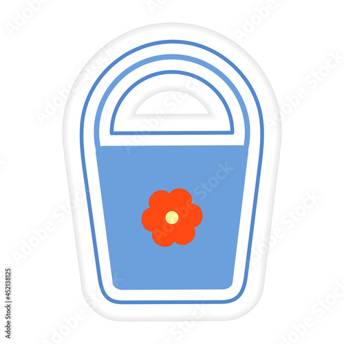 Pail Sticker Kid Toy Play Game Sandpit Beach