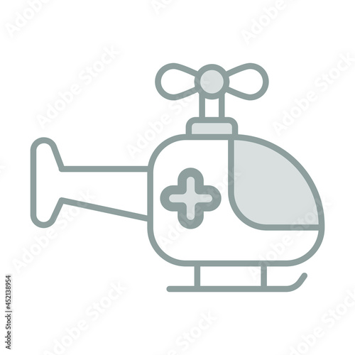 Air Ambulance Healthcare Medical, vector graphic Illustration Icon.