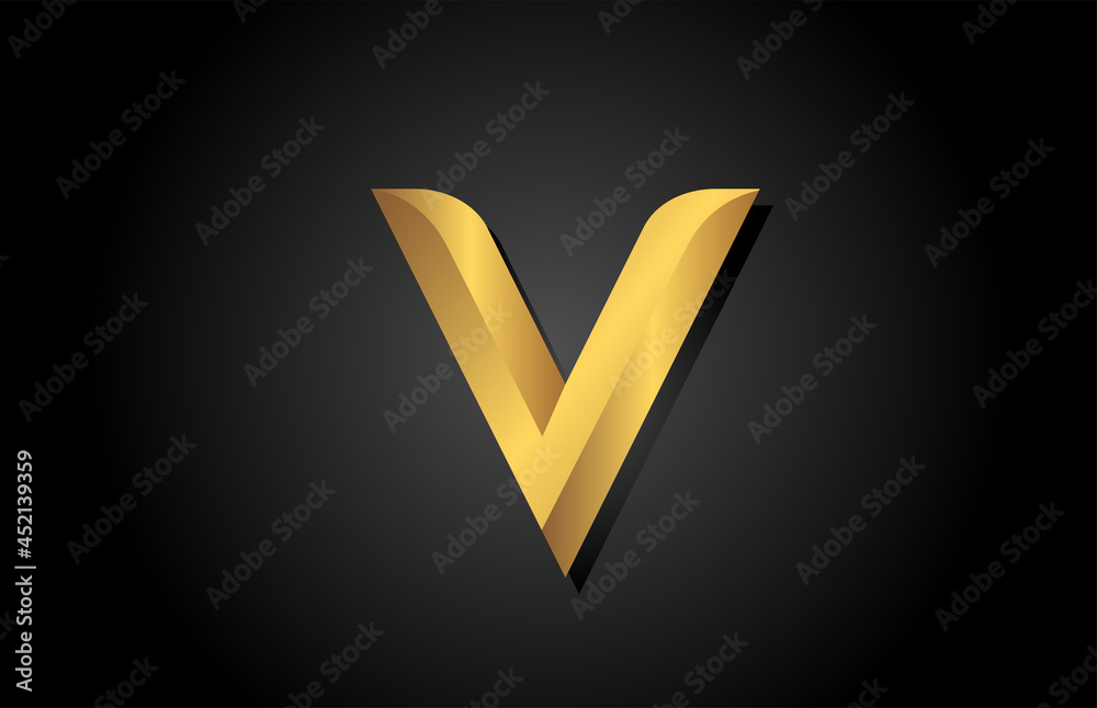 gold golden V alphabet letter logo icon design. Company template for luxury business gold golden V alphabet letter logo icon design. Company template for luxury business