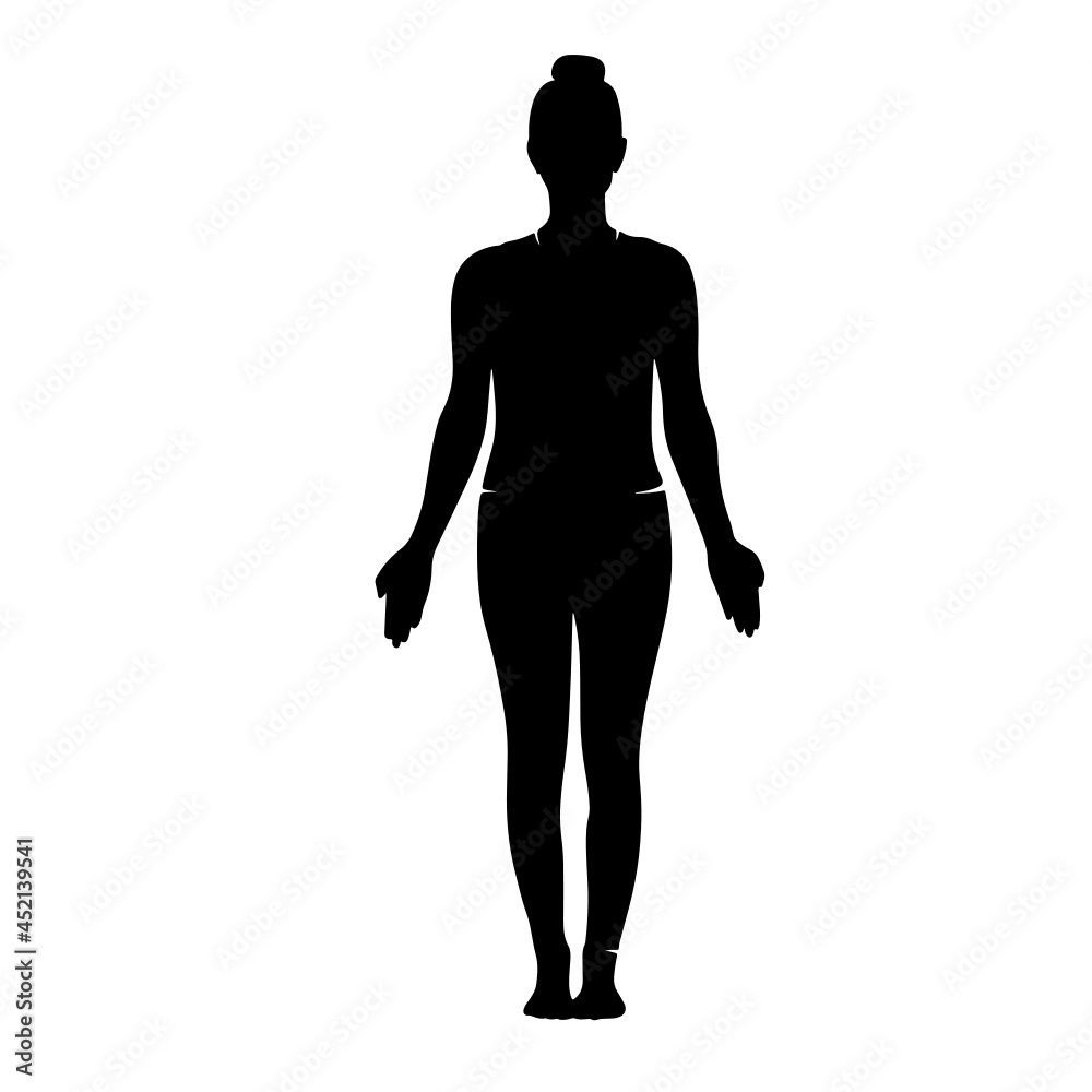 Yoga Mountain Pose Silhouette Yoga Mountain Pose Silhouette