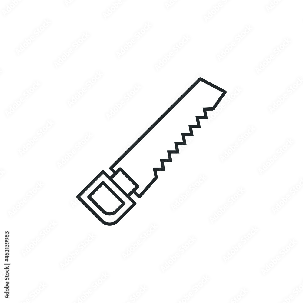 handsaw symbol isolated vector icon handsaw symbol isolated vector icon