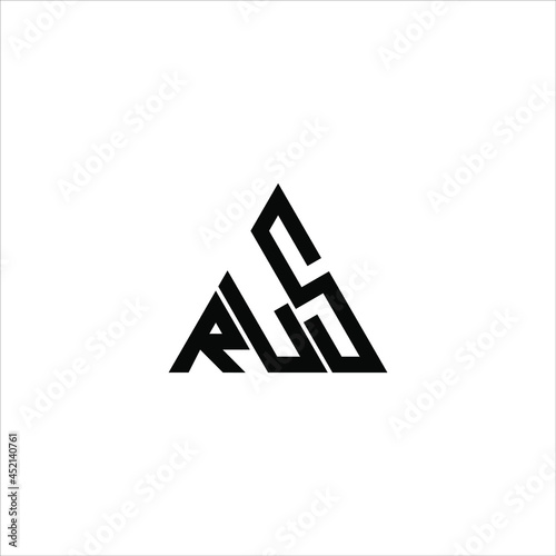 RLS letter logo creative design. RLS unique design
 photo