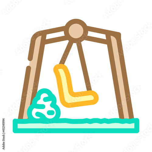 garden backyard furniture color icon vector. garden backyard furniture sign. isolated symbol illustration
