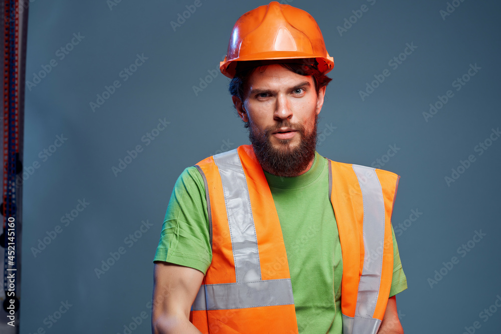 man hard profession engineer close-up man hard profession engineer close-up