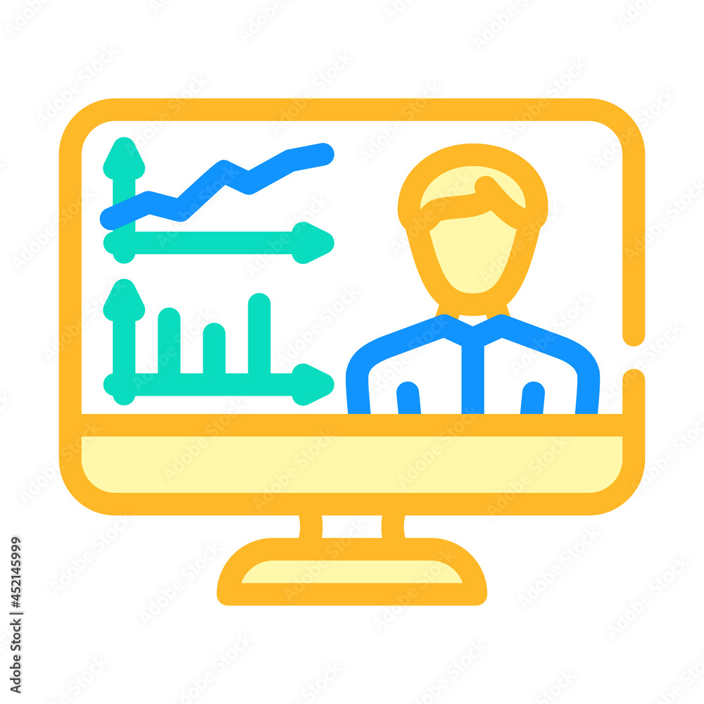 skills researching online color icon vector. skills researching online sign. isolated symbol illustration