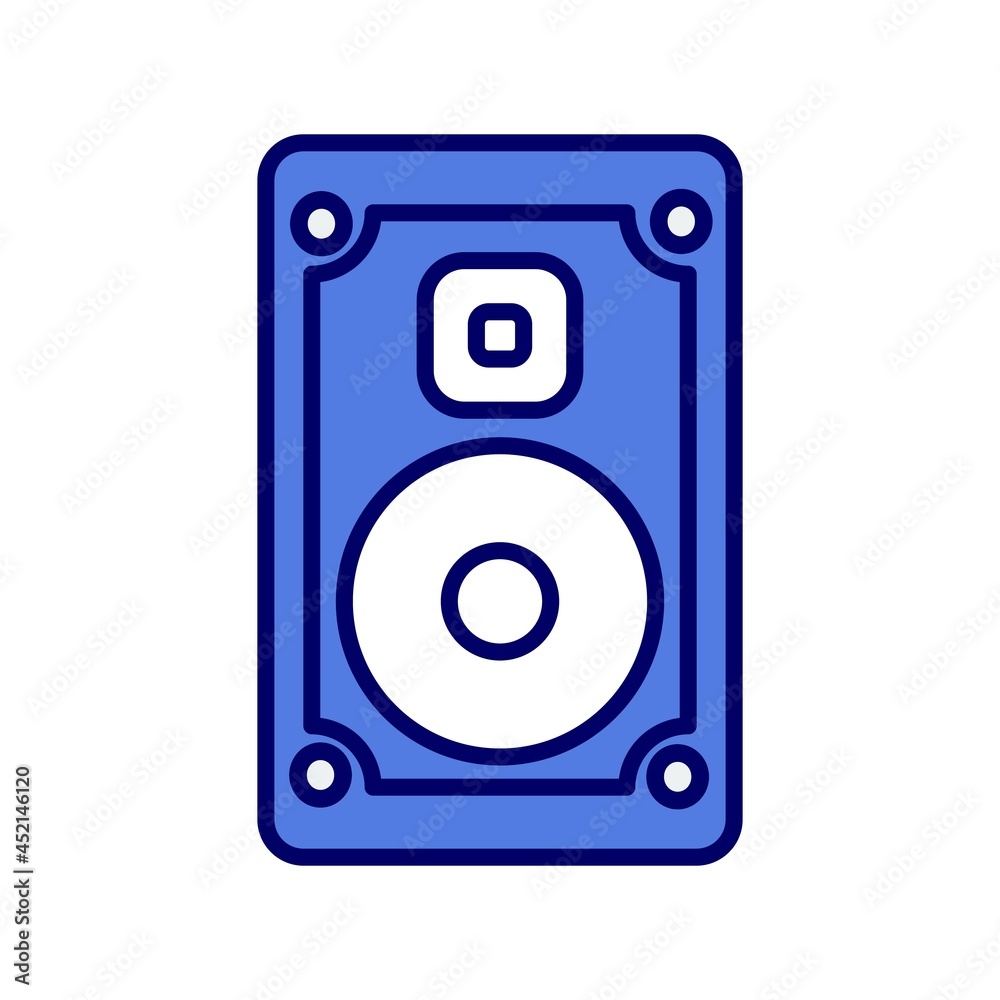 Speaker Linear Line Filled Vector Icon Design Speaker Linear Line Filled Vector Icon Design