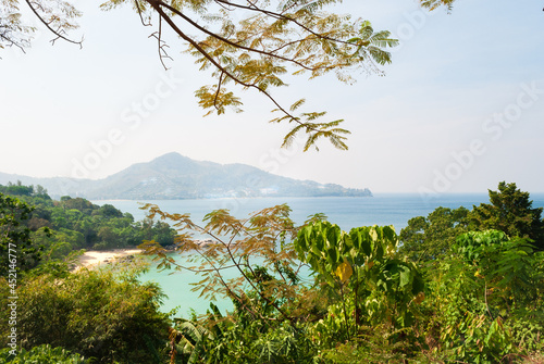 Fototapeta Naklejka Na Ścianę i Meble -  Landscape, Landscape, Forest, Hills, Sea view, Bay view, Bay, Sea