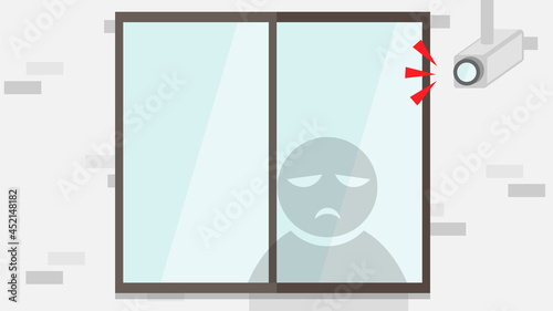 空き巣 防犯カメラ 家 窓 外から見ている 入れない がっかり